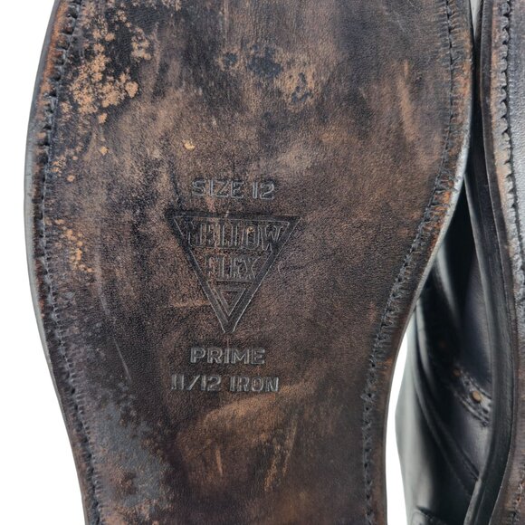 Nettleton USA Mens Size 10.5N Black Handmade Leather Dress Shoes Wingtip Oxfords - Picture 12 of 12